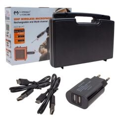 Magicvoice Mv-19593 UHF Kablosuz Mikrofon ve Amfi Aksesuar Set
