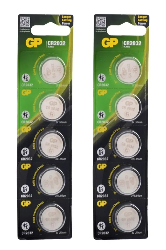 Gp CR2032 PİL 10 Adet Lityum Düğme Para Pil