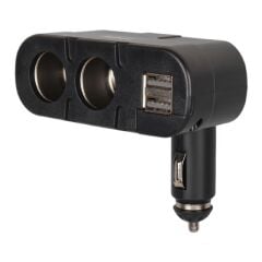 Olesson 1652 12-24V Çift USB Girişli 100W 2'li Araç Çakmak Çoklayıcı