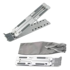 Frisby FNC-5150ST Taşınabilir Katlanır Alüminyum Tablet/Notebook/Laptop Stand Metalik Renk