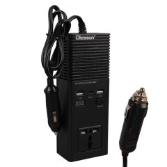 Olesson 1665 DC 12-24V 200W Oto Araç Power İnverter Ek Çakmak Girişi - TYPE-C - Çift USB - 220V Üniversal Priz