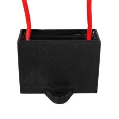 4UF 450VAC Siyah 10cm Kablolu Kare Tip Kutupsuz Kondansatör