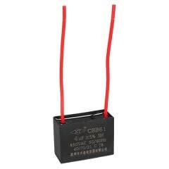 4UF 450VAC Siyah 10cm Kablolu Kare Tip Kutupsuz Kondansatör