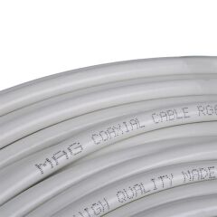 Mag RG6-U4 Bakır SAT1 Anten Kablosu 100 Mt