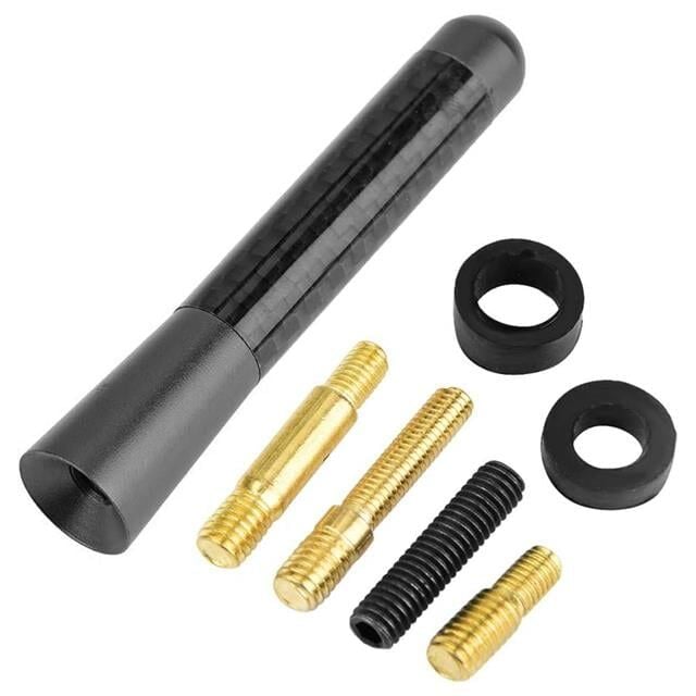 PowerMaster PM-26308 Universal Mavi Karbon Fiber Oto Çubuk Radyo Anteni 12 CM