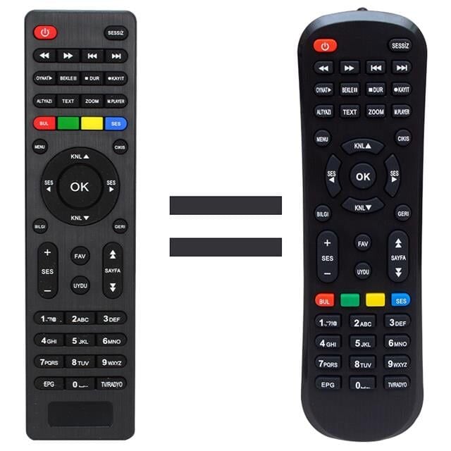 Mersat Vip Full HD Uydu Alıcı Kumandası