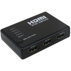 PowerMaster PM-8342 5 Giriş 1 Çıkış HDMI 2.0 4K@60Hz Switcher Toplayıcı Kumandalı