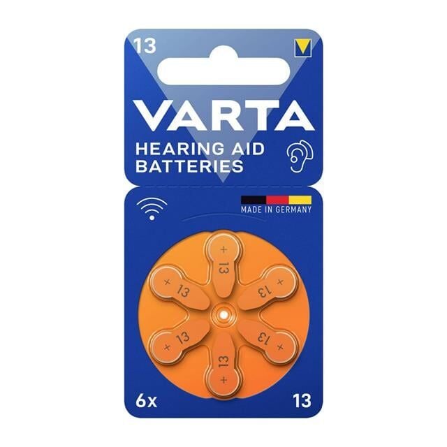 Varta 13 Numara Kulaklık İşitme Cihazı Pili (6'lı Paket)