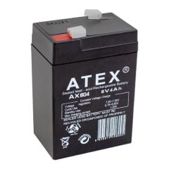 Atex 6 Volt 4 AH Işıldak Aküsü (70*48*101 Mm)
