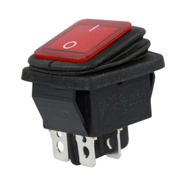 PowerMaster IC-104W-S Geniş Körüklü Işıklı Anahtar ON-OFF 4P 20 Amper