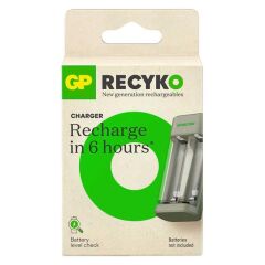 Gp Recyko E221 Usb 2'li AA - AAA Pil Şarj Cihazı (GPACSE221004 GPE221R21-2GTLB1)