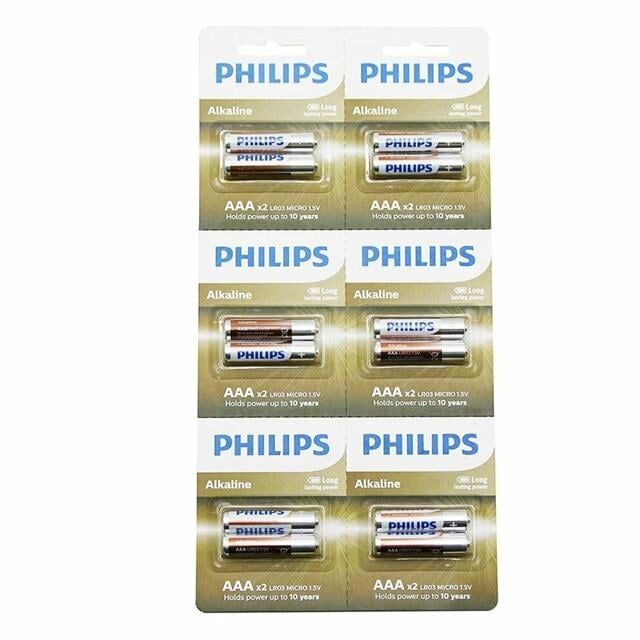 Philips AAA Alkalin Kalem Pil 12'li Kartela