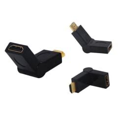 HDMI Erkek Dişi L Tip Ara Oynar Başlık
