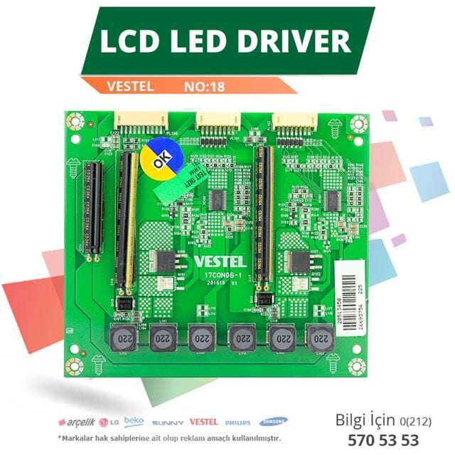 Vestel 17CON06-1 - 20513458 - Lcd Led Driver