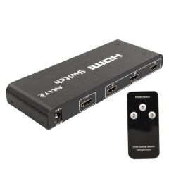 Fully G-538H 3 Giriş 1 Çıkış Hdmi Switcher Toplayıcı Metal Kasa Adaptörlü