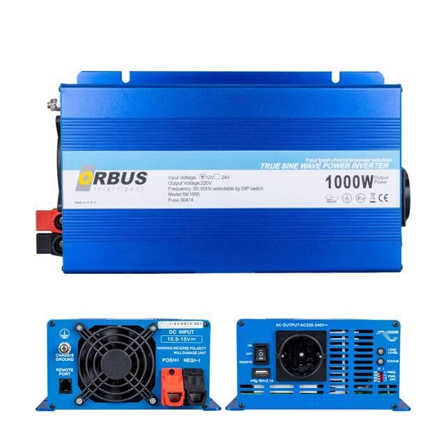 Orbus OTS1000W 12 Volt 1000 Watt Tam Sinüs İnvertör