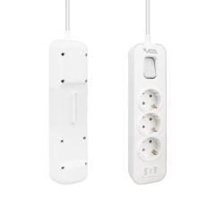 Vea VE-NOVA103 A Class 3'lü Anahtarlı 1.5 Metre Akım Korumalı Priz