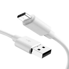 Powermaster PM-18299 Beyaz 5A Hızlı Şarj Destekli USB Type-C Şarj ve Data Kablosu (1 Metre)