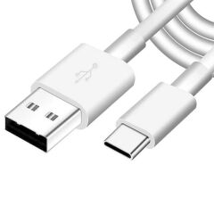 Powermaster PM-18299 Beyaz 5A Hızlı Şarj Destekli USB Type-C Şarj ve Data Kablosu (1 Metre)