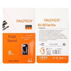 Faster 8 GB Mimi Serisi USB 3.0 Yüksek Hızlı Metal Flash Bellek