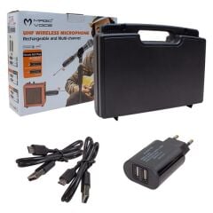 Magicvoice MV-19589 Uhf Yaka Tipi Enstrüman İkili Mikrofon Set