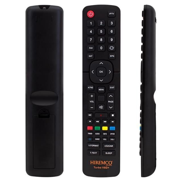 Hiremco Turbo V8D+ Uydu Alıcı Kumandası