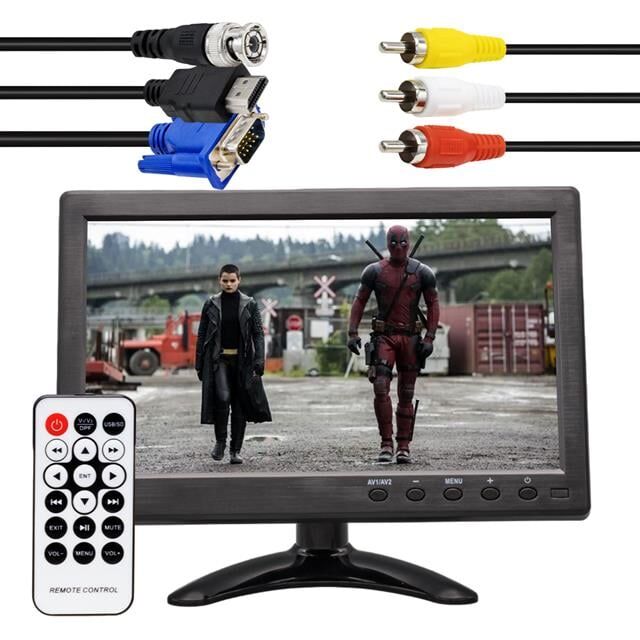 PowerMaster PM-6092 10.1'' Çok Fonksiyonlu 1080P HD Araç Monitörü - HDMI/VGA/BNC/RCA/USB Girişli