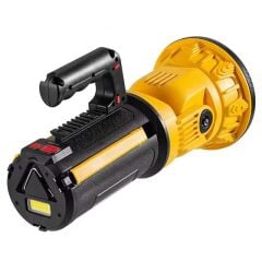 PowerMaster MX-W5164-3 Kırmızı Mavi Çakarlı COB Ledli Şarjlı Kamp El Feneri Işıldak