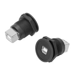 PowerMaster USB-04C-BK 22 Mm Pano Tip USB-B Dişi Soket