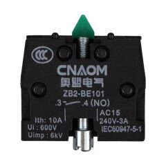 Lay5-Be102 22 Mm Kontak Blok No Yeşil