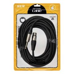 MagicVoice LD379B 10 Metre Canon XLR Dişi - 6.35mm Mono Erkek Metal Jak Mikrofon Ses Kablosu