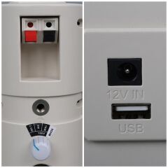 MagicVoice MV-16 7.5 CM 30 Watt Komütatörlü Hat Trafolu Beyaz Sütun Hoparlör (2'li Takım)