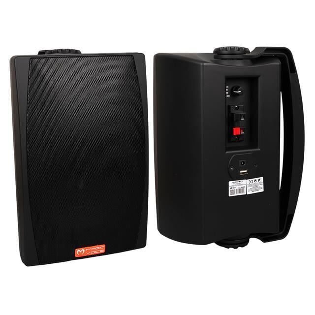 MagicVoice MV-03 16 CM 60 Watt Komütatörlü Hat Trafolu Siyah Sütun Hoparlör (2'li Takım)
