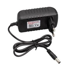 Powermaster PM-4531 12 Volt - 2 Amper 5.5*2.5 Mm Uçlu Plastik Kasa Priz Tipi Adaptör