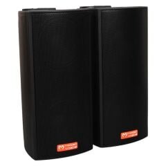 MagicVoice MV-19 2x7.5 CM 40 Watt Komütatörlü Hat Trafolu Siyah Sütun Hoparlör (2'li Takım)