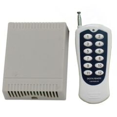 Weko 12 Volt - 433 Mhz 12 Kanallı Uzaktan Kumandalı Garaj Kumandası Kopyalama ve Role Devresi