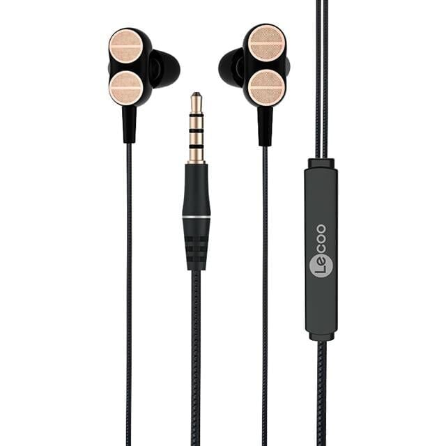 Lenovo Lecoo EH102 3.5 Mm Jacklı Siyah Kablolu Kulak İçi Mikrofonlu Kulaklık