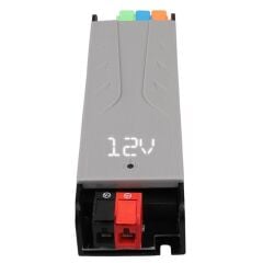 PowerMaster PM-26843 12/24/36/48 Volt 4 Amper 100 Watt Metal Kasa Kademeli Adaptör Voltaj Göstergeli 148x43x27mm