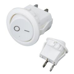 IC-133A Yuvarlak Işıksız On-Off Anahtar 2P