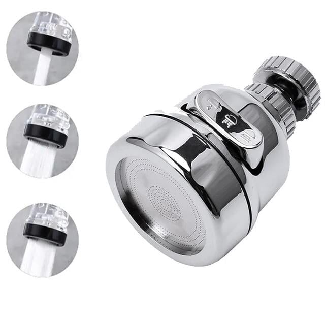 Sunup SN-27115 3 Kademeli Tasarruflu Musluk Başlığı 360 Derece