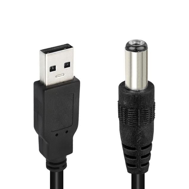 Powermaster Usb Erkek 5.5*2.5 Mm Uçlu Adaptör Jacklı 1 Metre Kablo