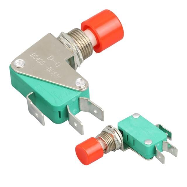 IC-176E / DS-438 Micro Switch  Kırmızı Butonlu Ø12Mm