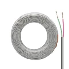 Lan LN-TEL22 Beyaz 2'li Flat Köken 100 Metre Telefon Kablosu