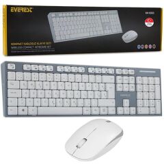 Everest KM-6063 Q Multimedya Kablosuz Klavye - Mouse Set