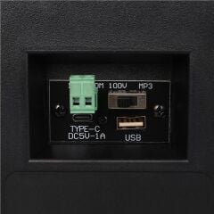 MagicVoice F-LHY4A 4'' (10 CM) Hat Trafolu Duvar Tipi Sütun Hoparlör (10W RMS / 150W Peak - MP3 USB Uyumlu) Çiftli Takım Set - Siyah