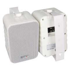 MagicVoice F-LHY4A 4'' (10 CM) Hat Trafolu Duvar Tipi Sütun Hoparlör (10W RMS / 150W Peak - MP3 USB Uyumlu) Çiftli Takım Set - Beyaz