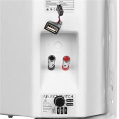 MagicVoice F-LHY5S 5.25'' (13.5 CM) Hat Trafolu Duvar Tipi Sütun Hoparlör (20W RMS / 180W Peak - MP3 USB Uyumlu) - Beyaz