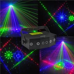 Layu TF02RGB RGB Beam + RGB Twinkling Lazer DMX-AUTO-SOUND-MASTER/SLAVER