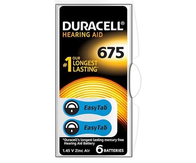 Duracell 675 No Kulaklık Pili (6'lı Paket)