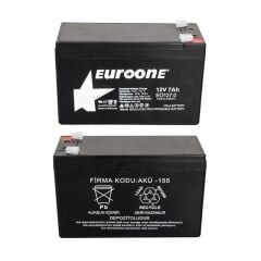 Euroone EO127.0 12 Volt 7 Amper Bakımsız Kuru Akü